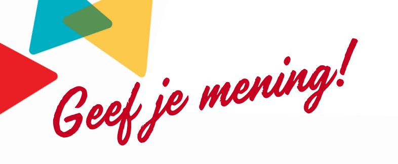 Slogan Geef Je Mening als oproep om de enquete over communicatie en informatie van Gemeente Etten-Leur in te vullen