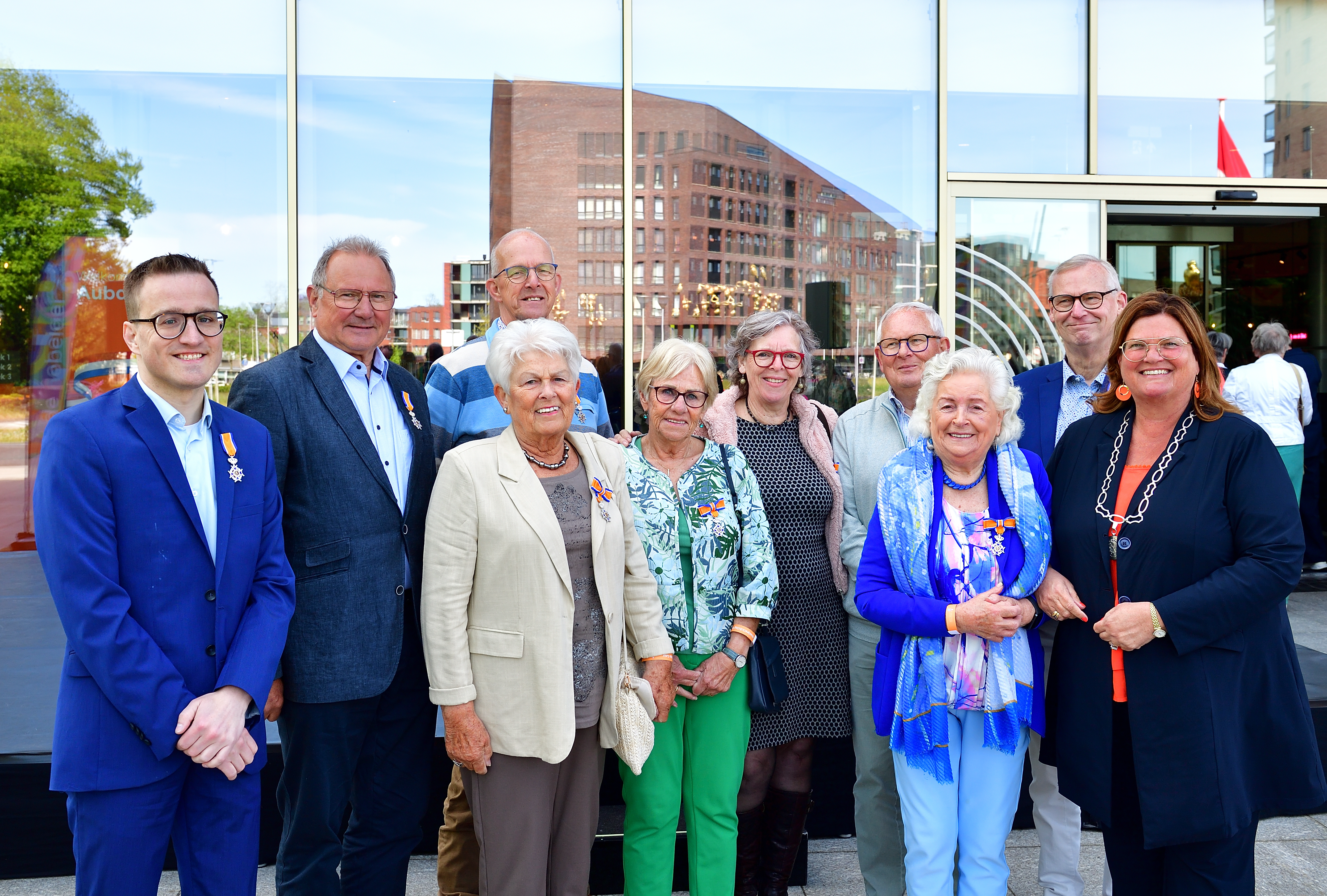 Groepsfoto gedecoreerden 2026